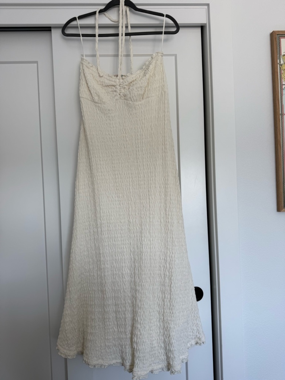 Free People Cream Maxi Slip Dress